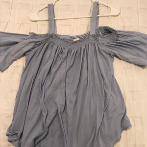 Free People powder blue top